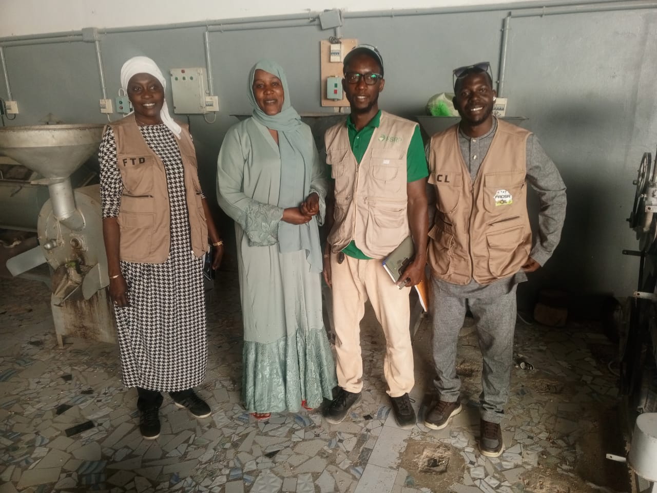 Agents du FADSR en visite de suivi dans une unité financée